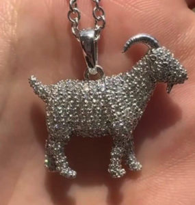 simone biles goat necklace